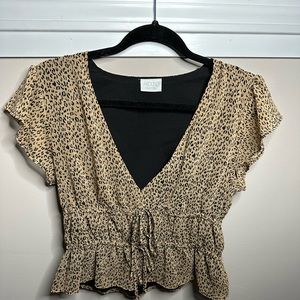 Leopard print blouse